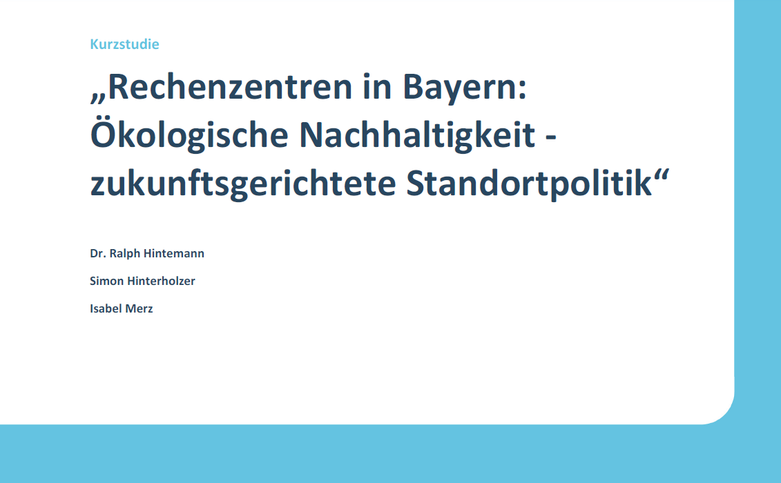 Screenshot Studie RZ in Bayern
